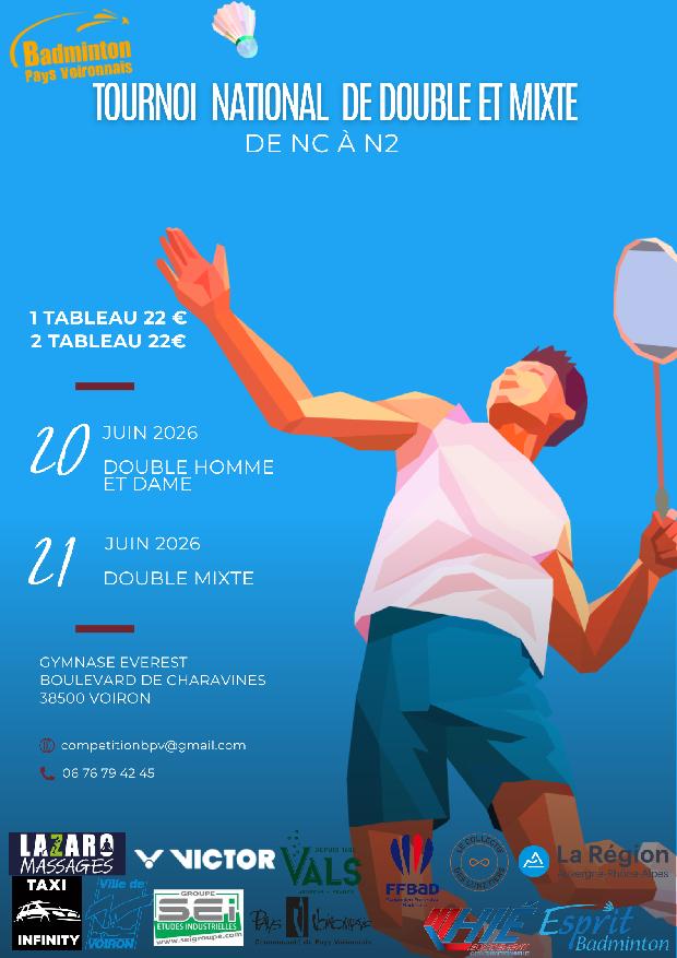 8 Tournoi National de Double du Pays Voironnais